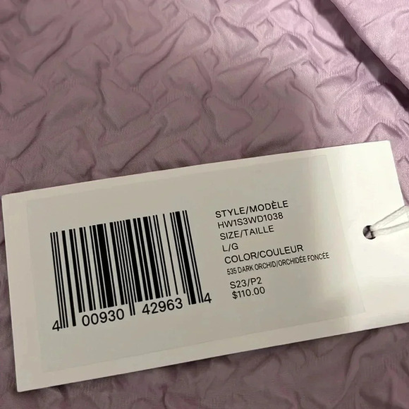 Hudson North Easy V neck Short Sleeve Short Dress Dark Orchid - Picture 15 of 15